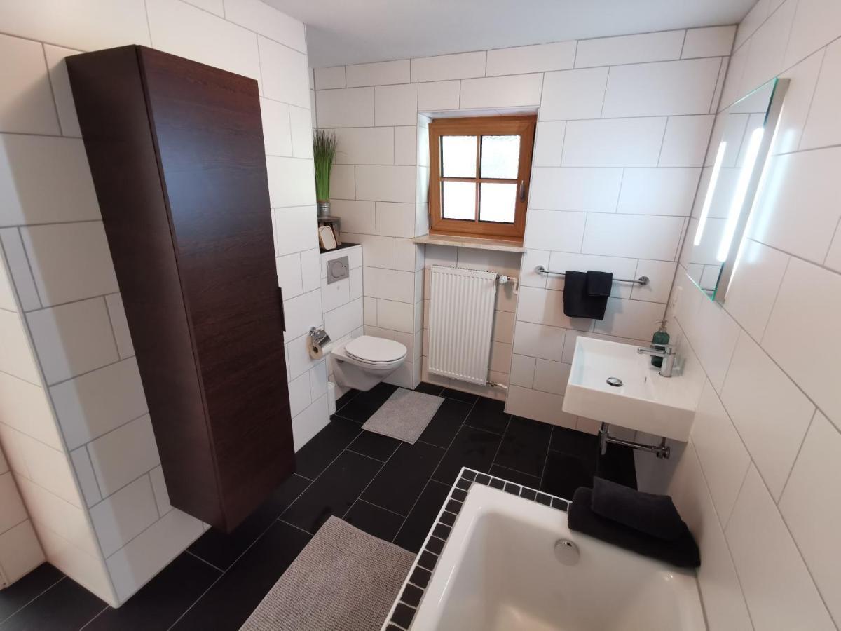 Ferienwohnung Wiesenblick バート・ヒンデラング エクステリア 写真